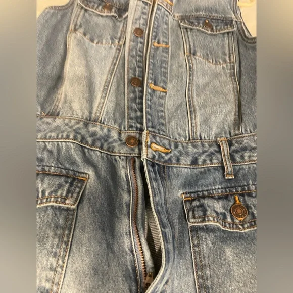 Women|Forever 21 Jean No Stretch Jumpsuit - Picture 5 of 9